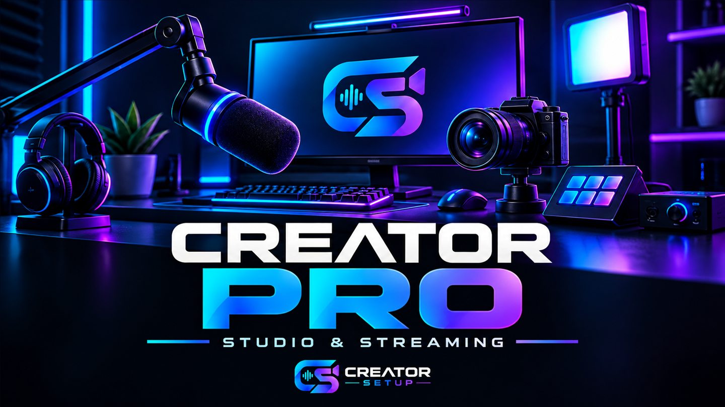 Creator PRO – Studio und Streaming mit Mikrofon, Kamera und Licht